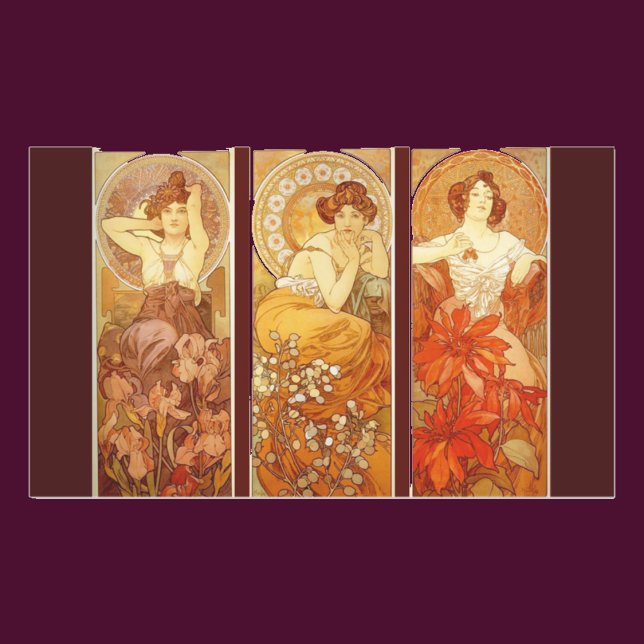 Precious Stones - Alphonse Mucha Sticker (Creator Uploaded)