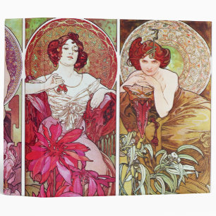 Precious Stones and Flowers, Alphonse Mucha Binder