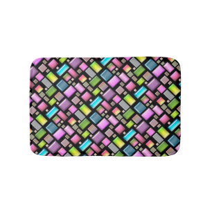 Precious stones and mother of pearl  bath mat