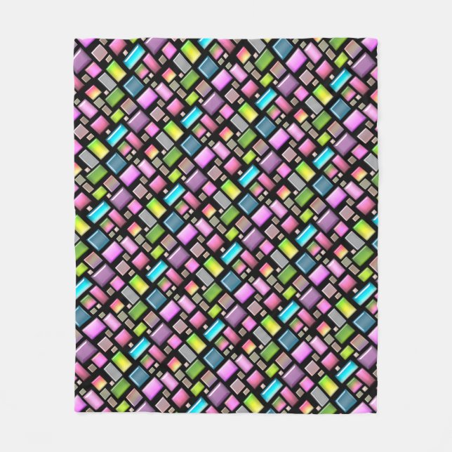 Precious stones and mother of pearl  fleece blanket (Front)