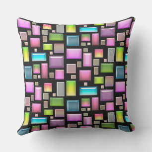 Precious stones and mother of pearl outdoor pillow