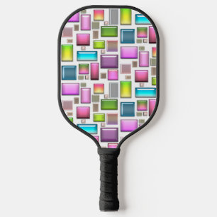 Precious stones and mother of pearl  pickleball paddle