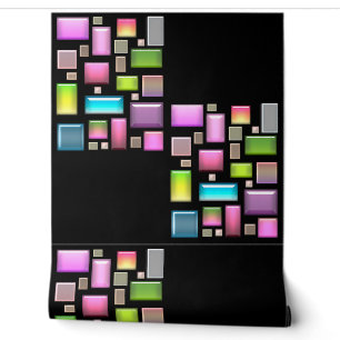 Precious stones and mother of pearl wallpaper