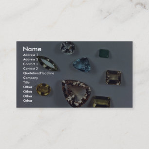 Precious stones business card