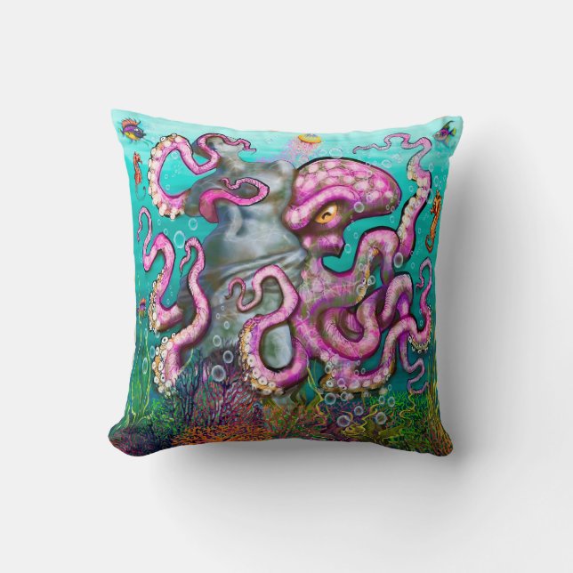 Precious Treasure Throw Pillow (Front)