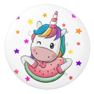 Precious Unicorn Ceramic Knob