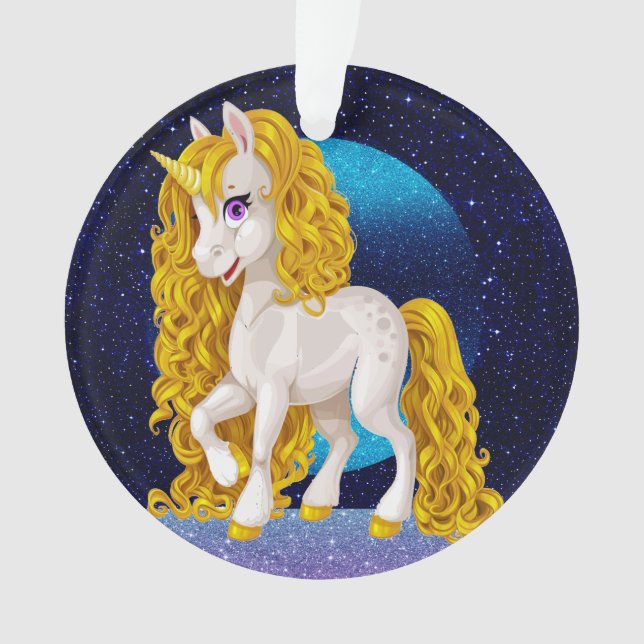 Precious Unicorn Ornament (Front)