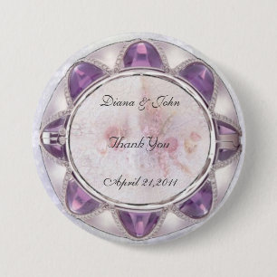 Precious Wedding 3 Inch Round Button