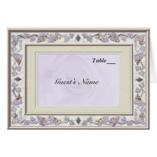 Precious Wedding Table Seating Menu (Front Horizontal)
