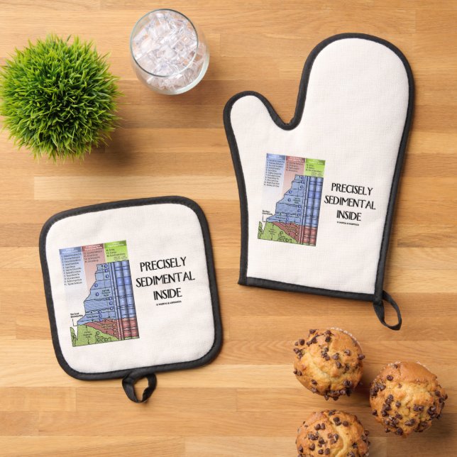 Precisely Sedimental Inside Grand Canyon Rocks Oven Mitt & Pot Holder Set (Top Down)