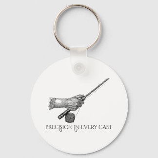 Precision In Every cast Keychain