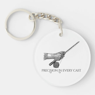 Precision In Every cast Keychain