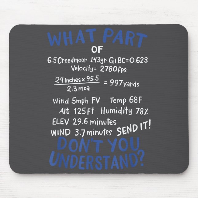 Precision Shooting Funny Gun Shooting Srts Gun Lov Mouse Pad (Front)