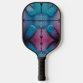 Precision Target Aqua Dot Grid Pro Pickleball Pickleball Paddle