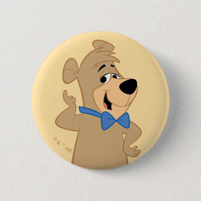 Precocious Boo-Boo Bear 2 Inch Round Button (Front)