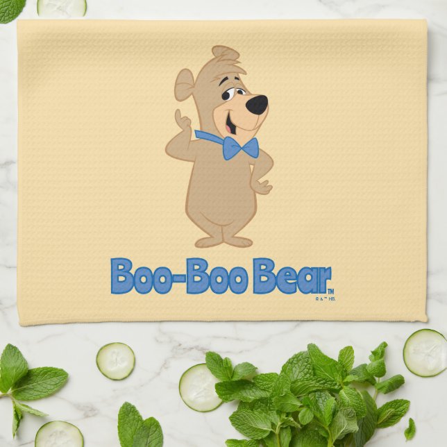 Precocious Boo-Boo Bear Kitchen Towel (Folded)
