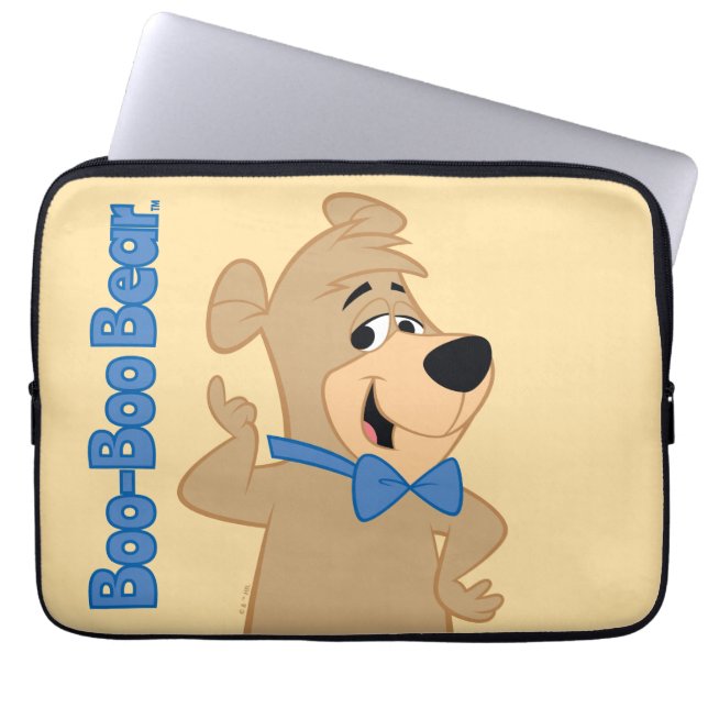 Precocious Boo-Boo Bear Laptop Sleeve (Front)