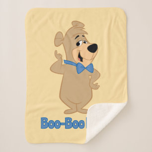 Precocious Boo-Boo Bear Sherpa Blanket