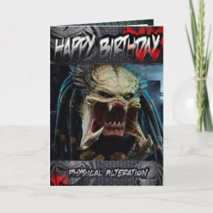 Predateur de carte d'anniversaire
