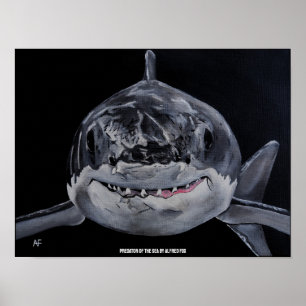 Predator of the Sea Painting by Alfred Fox Poster