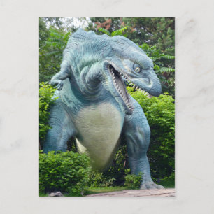 Predatory dinosaur postcard