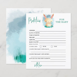 Prédiction sans sexe de lapin pour carte bébé