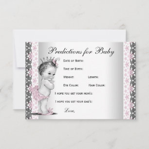 Predictions & Advice for Parents Baby Shower Card