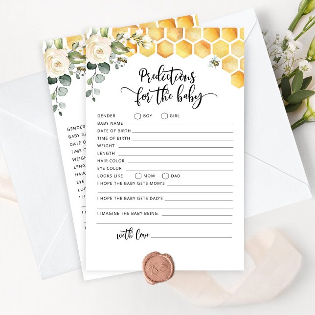 Prédictions des abeilles pour la carte bébé (Créateur téléchargé)