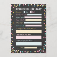 Predictions for Baby Gender reveal game Activity