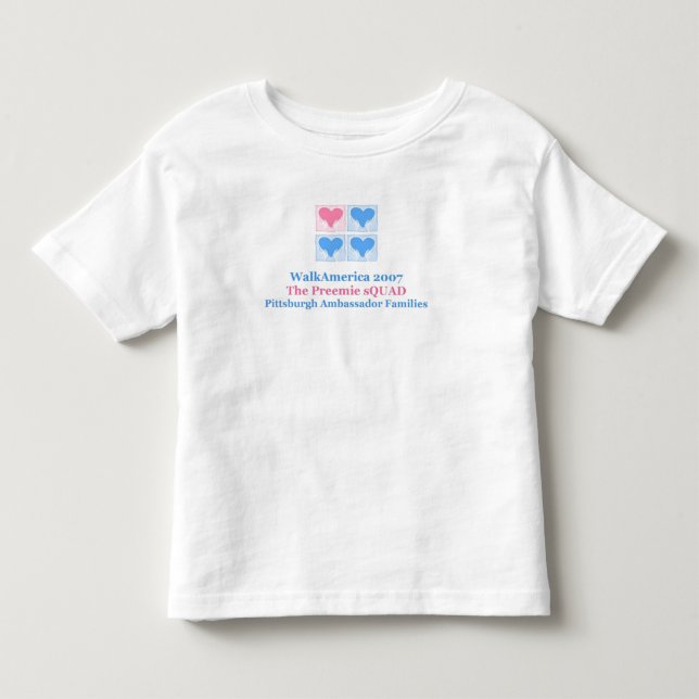 Preemie sQUAD toddler tee (Front)