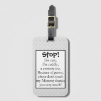Preemie stroller tag