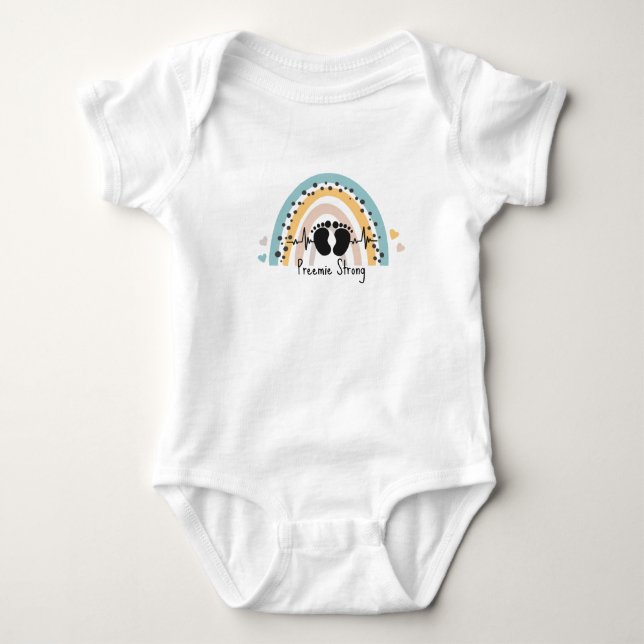Preemie Strong Baby Bodysuit (Front)