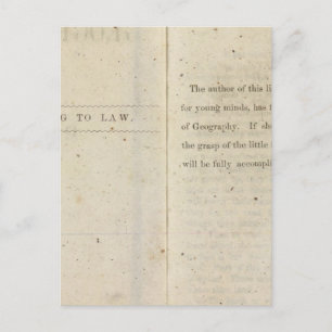 Preface Geographical reader for Dixie children Postcard