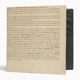 Preface New mercantile marine atlas Binder