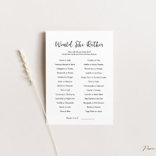 Préférerait-elle une carte de jeu