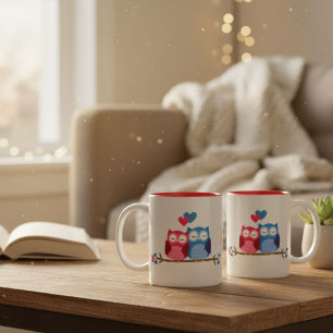 Preferred person's azza, gufetti "innamorati" Two-Tone coffee mug
