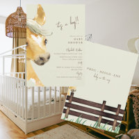 Preg-neigh-ent Horse It's a Boy Baby Shower