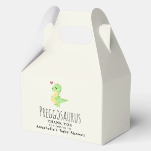 Preggosaurus Cute Dinosaur Baby shower Favor Box