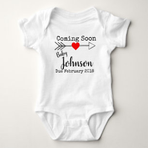 pregnancy annoucement baby bodysuit