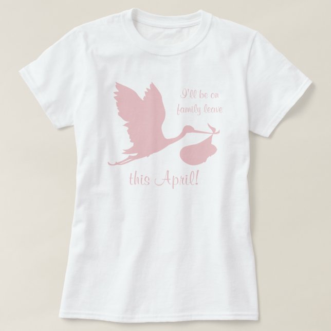 Pregnancy Annoucement for Mom T-Shirt (Design Front)