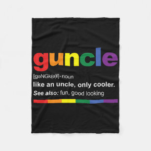 Pregnancy Announcemen For Gay Uncle New Uncle Fleece Blanket