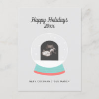Pregnancy Announcement Baby Sonogram Holiday Card