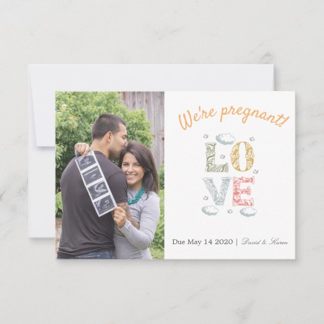 Pregnancy Announcement Card (Front)