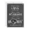 Pregnancy announcement card Love Marriage Baby