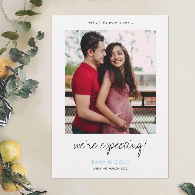 Pregnancy Announcement Card with Photo (Creator Uploaded)