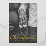 Pregnancy Announcement Christmas Greeting Card<br><div class="desc">Pregnancy Announcement Christmas Greeting Card</div>