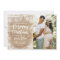 Pregnancy Announcement Christmas Photo Card Rustic