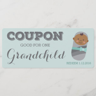 Pregnancy Announcement Coupon for Grandchild