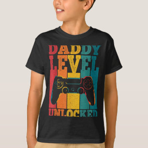 Pregnancy Announcement Dad Level Unlocked New Dadd T-Shirt