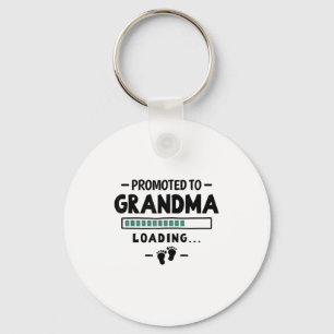 Pregnancy Announcement First Grandbaby - Promoted  Keychain